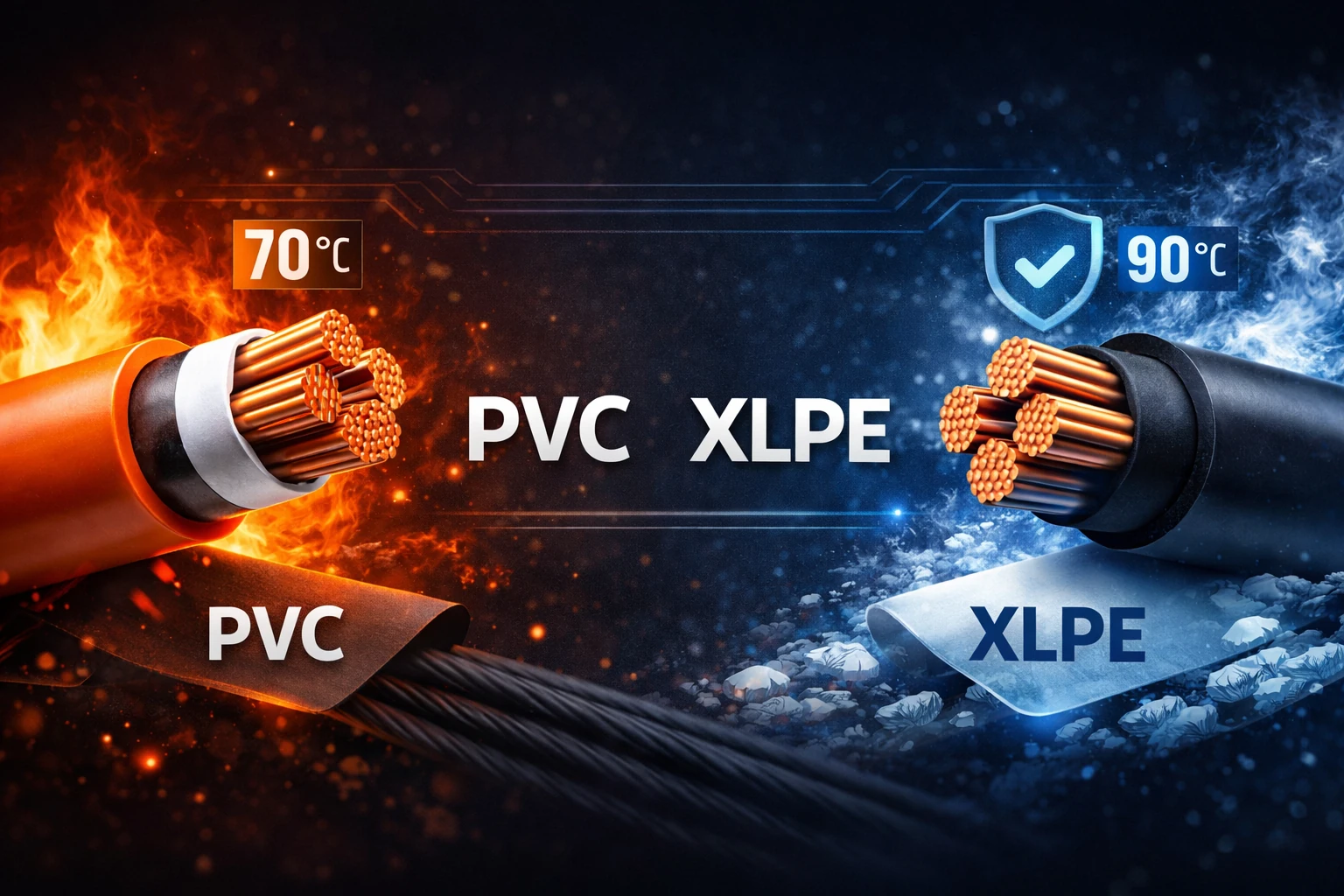 مقایسه عایق کابلPVC و XLPE : تفاوت چیست و کدام را انتخاب کنیم؟ - آکادمی ...